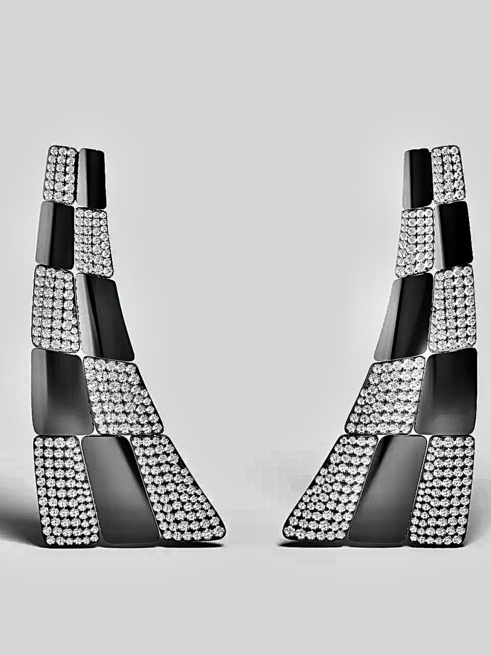 APM Monaco Checker Earrings